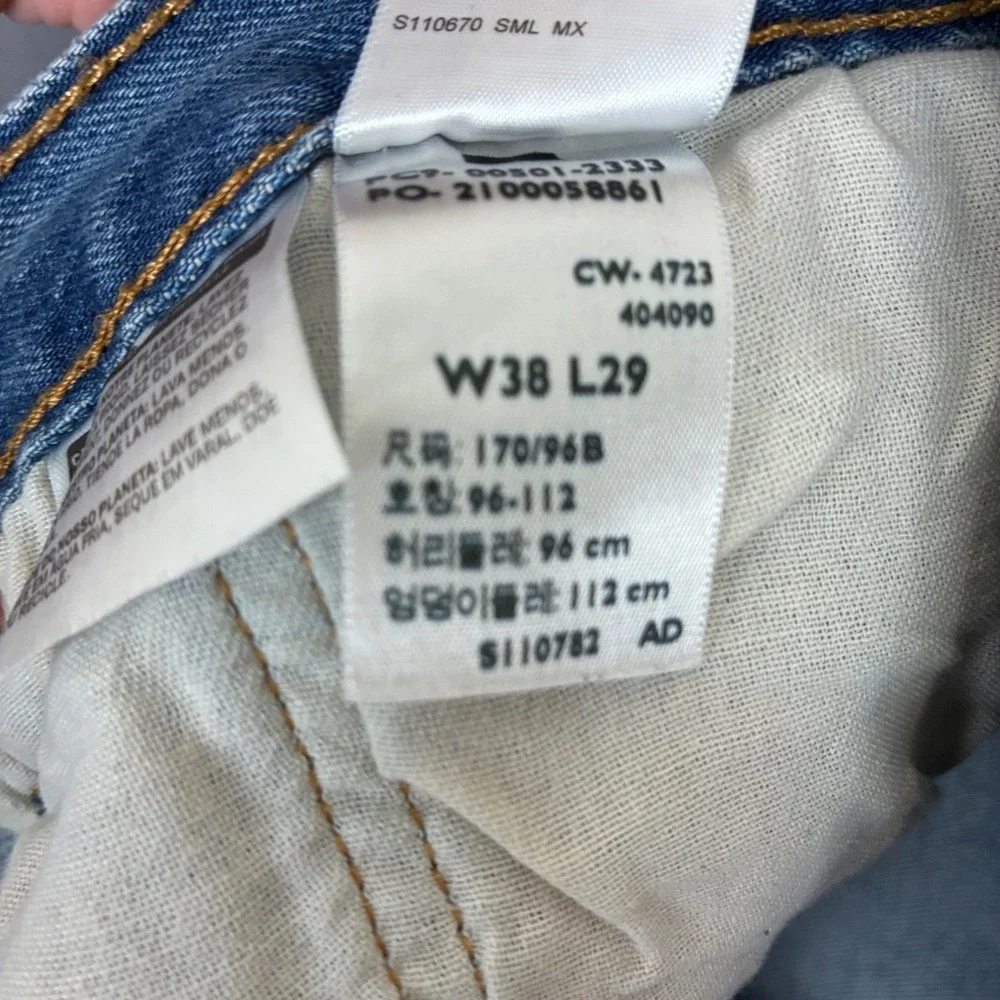Levi's 501 Button Fly Light Wash Denim Jeans Men's Size 38x29